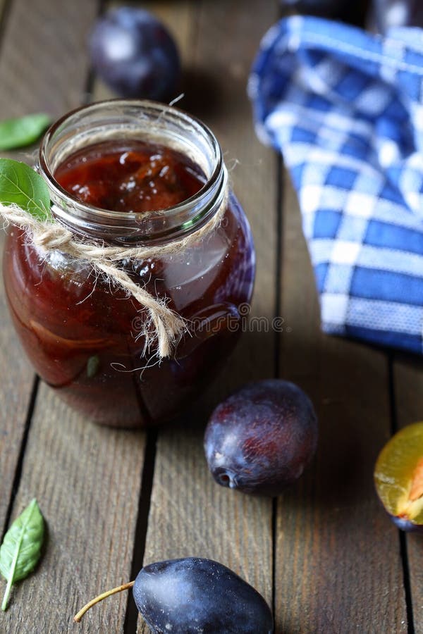 Fruit Preserves in Glass Jar Stock Image Image of glass, white 33714635