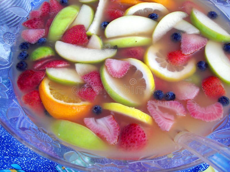 Fruit Punch Bowl stock photo. Image of blend, party, glass 3081582