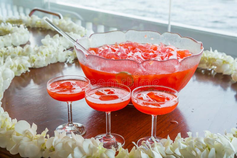 Fruit Punch Bowl stock photo. Image of blend, party, glass 3081582