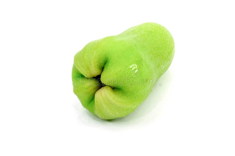 Fruit rose apples green white background stock photography