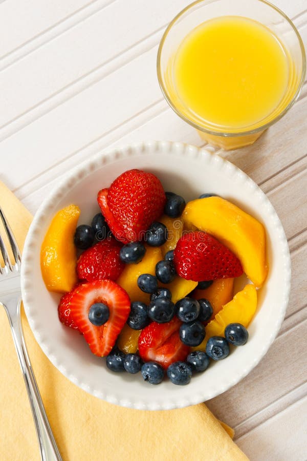 Fruit Salad for Breakfast stock image. Image of eating 20632507