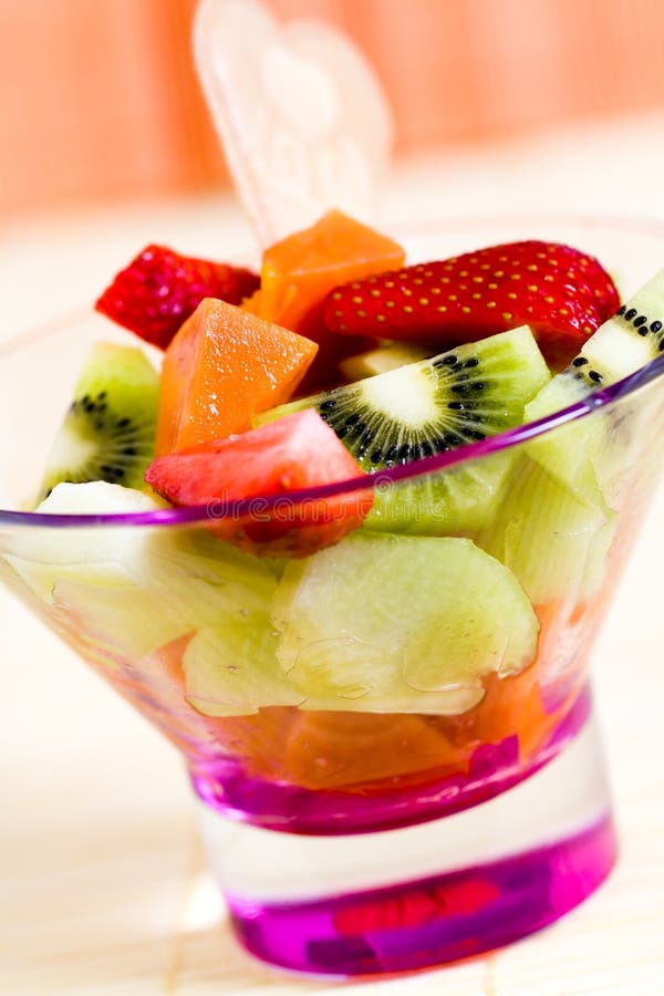Fruit Salad with kiwi,strawberry,papaya