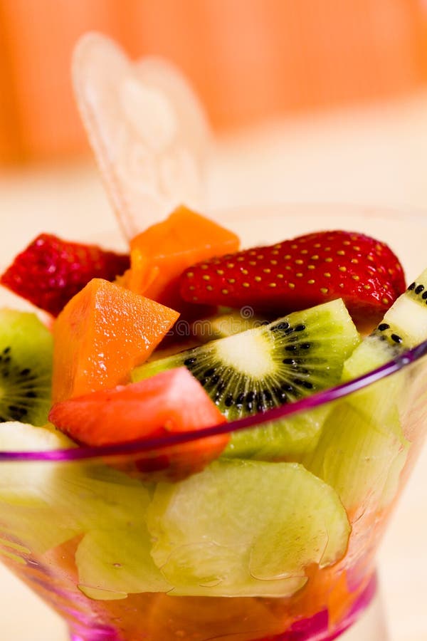 Fruit Salad with kiwi,strawberry,papaya