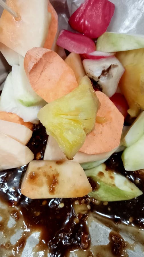 Fruit Salad with Pungent Dressing Stock Photo Image of pungent salad