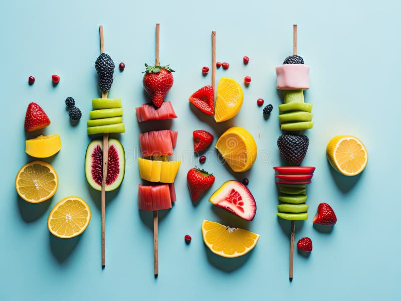 Fruit Kabob Clip Art