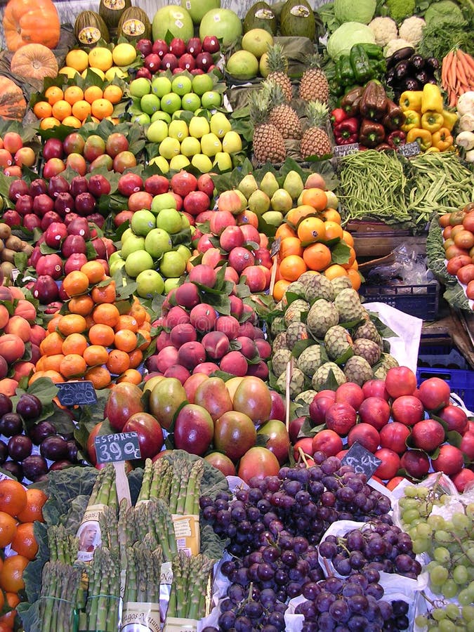 Fruit Stall. stock image. Image of display, tropical, fruit 127609