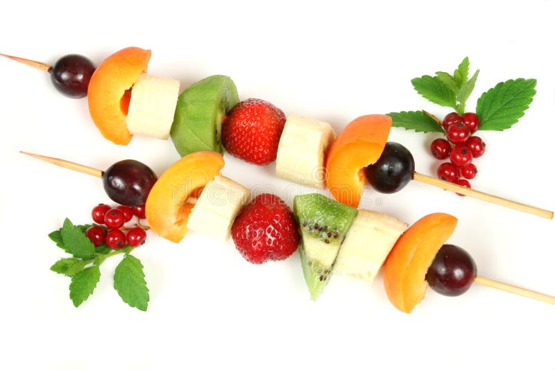 Fruit on a stick stock photo. Image of dessert, fruit 6105700