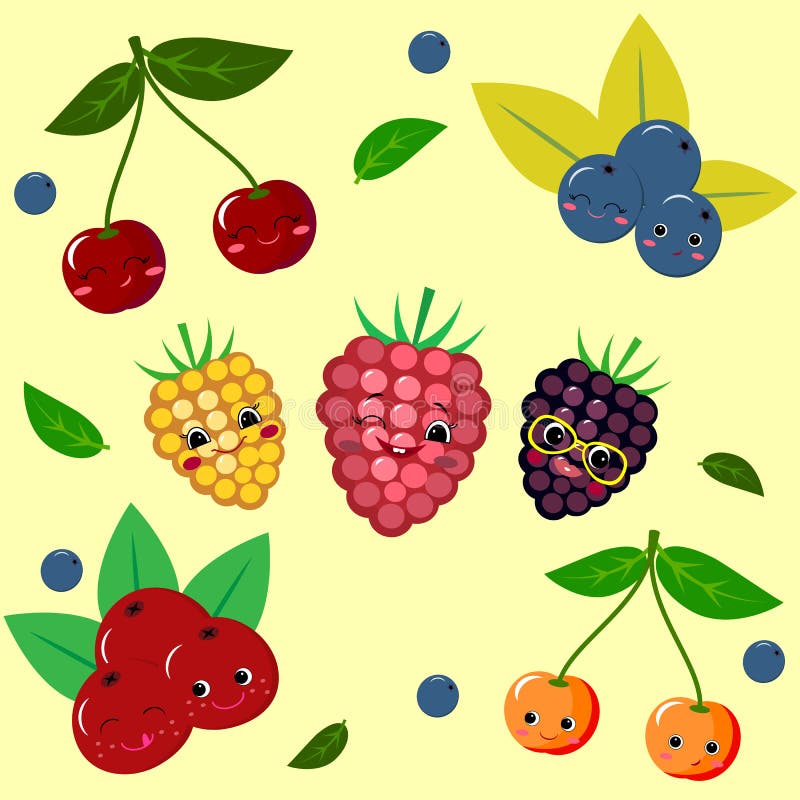Fruit Sticker Collection. stock illustration Fruit Sticker Collection. stock illustration