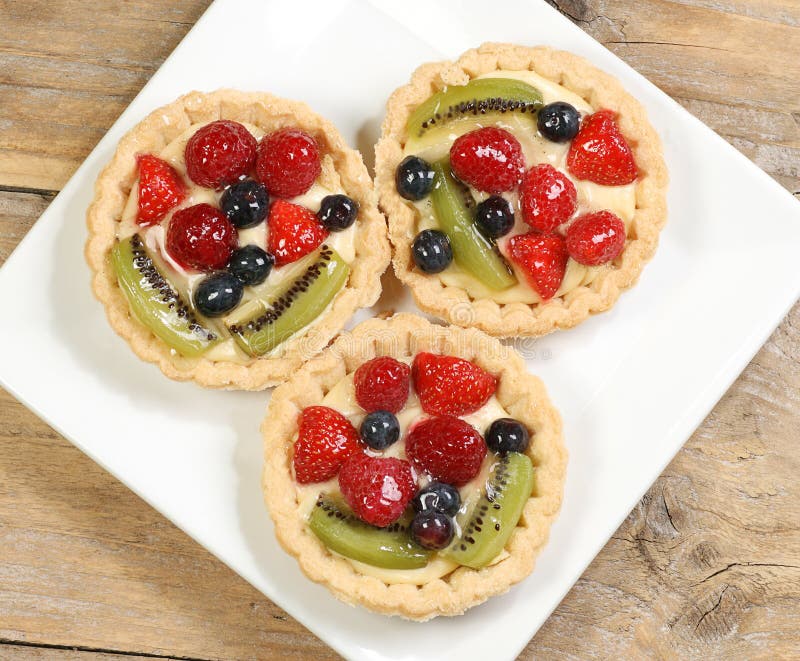 Fruit tarts stock photo. Image of glaze, fruity, cake 46401440