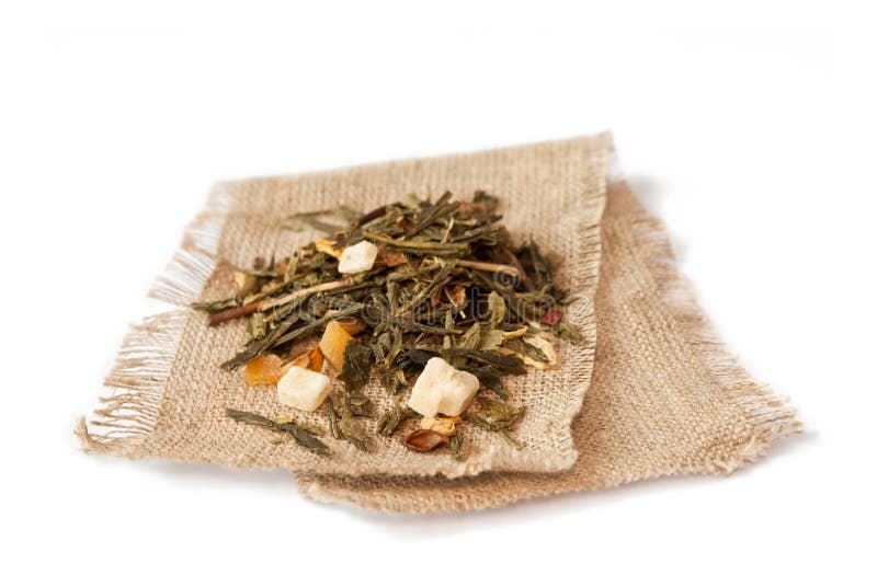 Fruit tea on canvas royalty free stock image