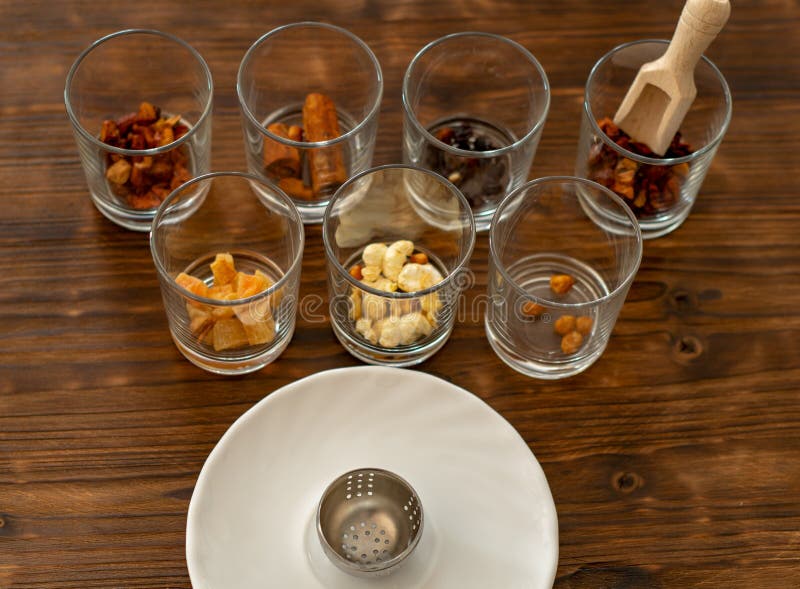 Fruit Tea Ingredients are Ready To Mix Stock Image Image of sugar