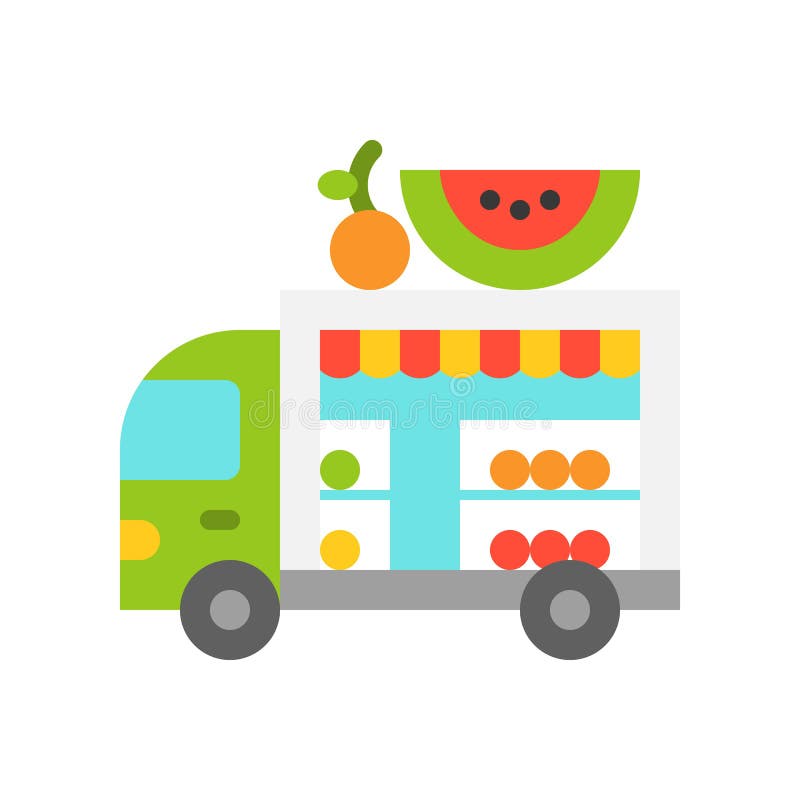 Fruit Transport Truck Stock Illustrations 838 Fruit Transport Truck