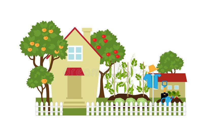 Фон дача рисунок