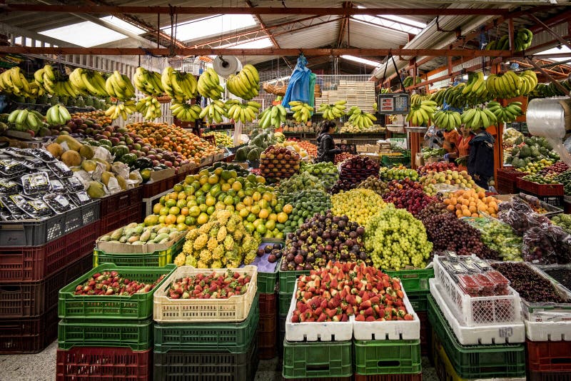 Fruit and Vegetable Market, Paloquemao, Bogota Colombia