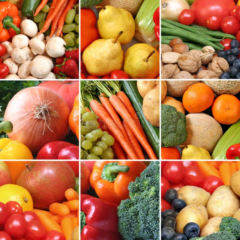 Fruit and vegetables stock image. Image of nutritious 14412309