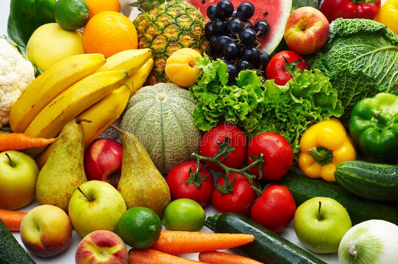 Group of different fruit and vegetables 1