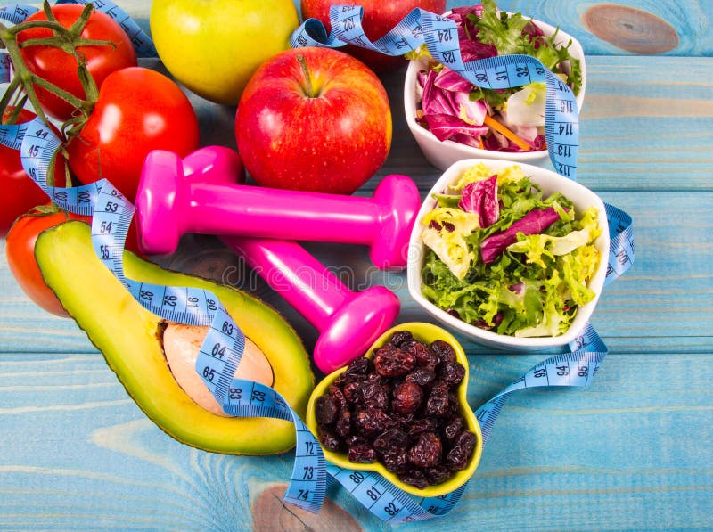 Fruit and Vegetables As Part of a Healthy Diet . Proper Nutrition Stock