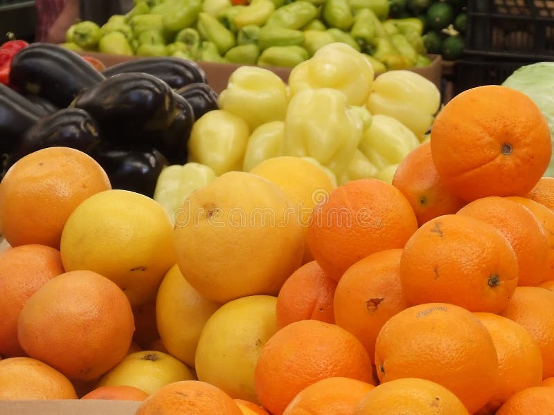 Fruit and vegetables in the market