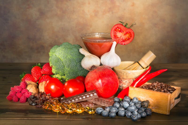 Fruitige anti-oxyderend stock afbeelding Fruitige anti-oxyderend stock afbeelding