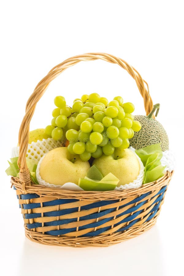 Fruits basket stock photo. Image of ripe, natural, basket 84143282