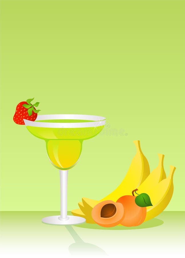 Fruits cocktail stock vector. Illustration of apricot 10848764