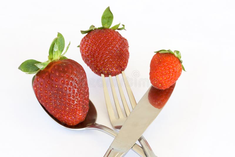 Fruits d'isolement - fraises photos stock Fruits d'isolement - fraises photos stock
