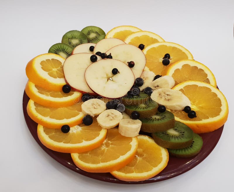 Fruits d'un plat photos stock Fruits d'un plat photos stock