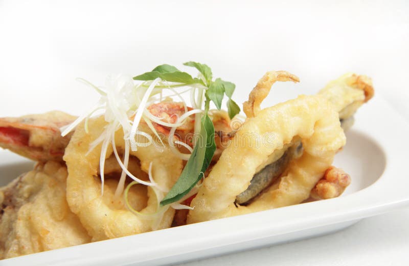 Fruits de mer frits photo libre de droits