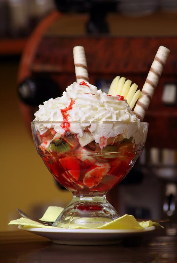 Fruits dessert cocktail stock image. Image of drink, cold 2511589