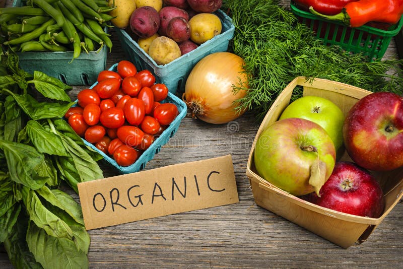 Fruits et légumes organiques du marché