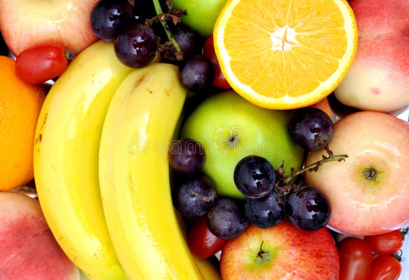 Variety of fresh natural fruits. Wholesome food. Variety of fresh natural fruits. Wholesome food.