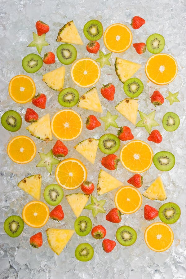 Fruits on ice