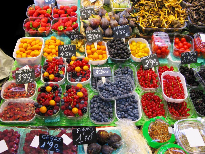 Fresh Produce at a Market editorial stock photo. Image of nutrition