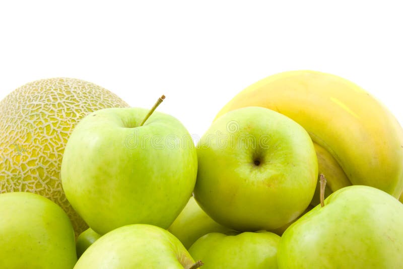 Fruits, Melon, Apple And Bananas Stock Photo Image of fruit, isolated