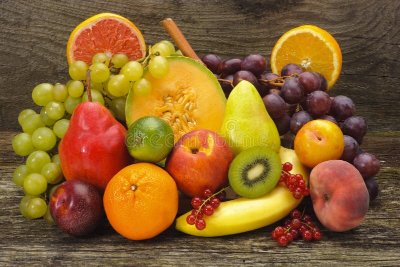 Group of fresh mixed fruits. Group of fresh mixed fruits