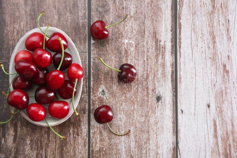 Fruits of Natural Fresh Red Cherries Stock Image Image of delicious, dessert 222632573