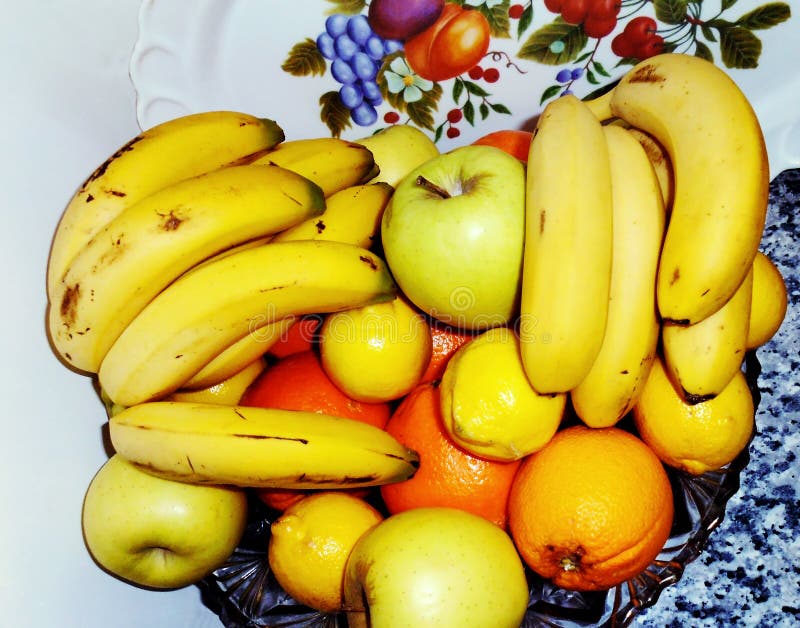 Fruits Orange Lemons Bananas And Apples Stock Photo Image Of Sweet