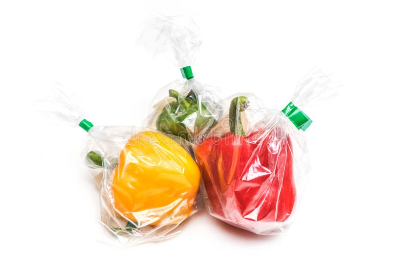 Download Fruits In Plastic Bag Stock Image Image Of Paprika Peppers 75270247 Yellowimages Mockups