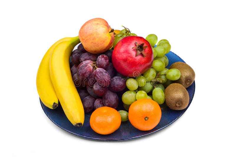 Fruits on plate stock image. Image of eating, color, healthy 31520783