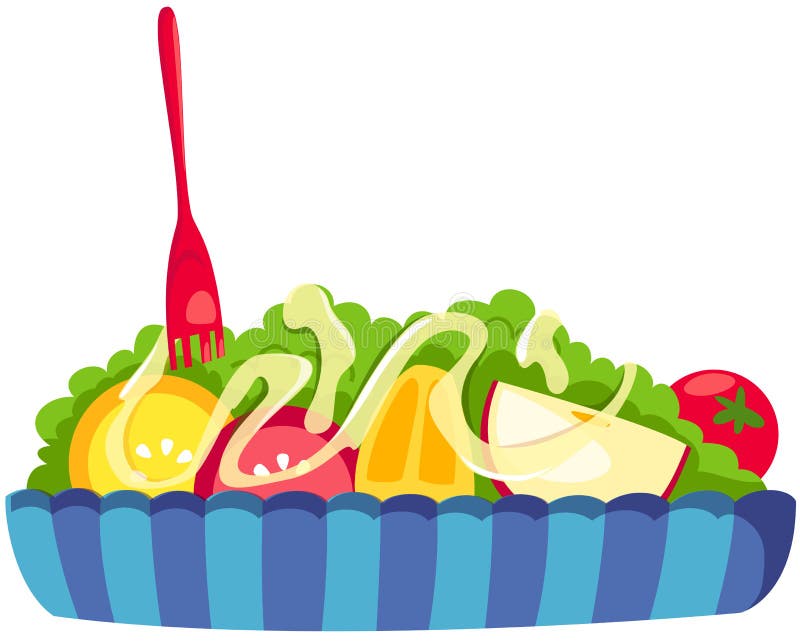 Fruits salad stock illustration Fruits salad stock illustration