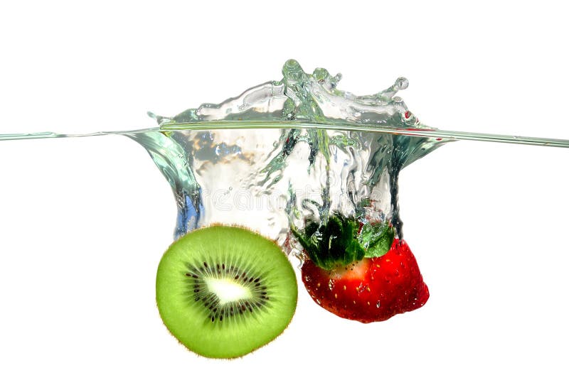 Fruits splashing