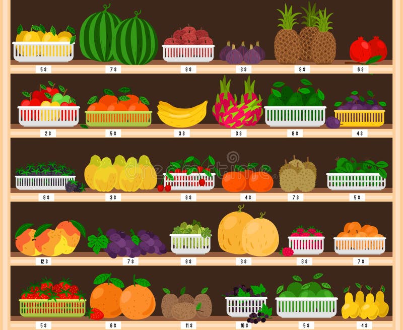 Fruit Shop Stock Illustrations – 42,158 Fruit Shop Stock Illustrations,  Vectors & Clipart - Dreamstime