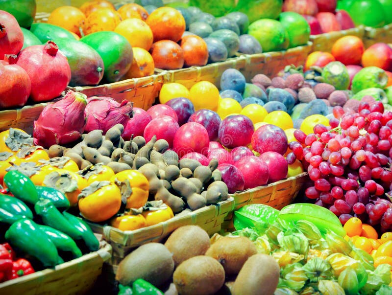 Fruits and vegetables stock image. Image of grocery 250289655