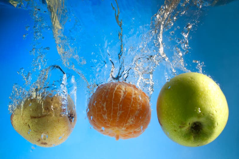 Fruits in water