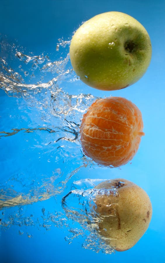 Fruits in water