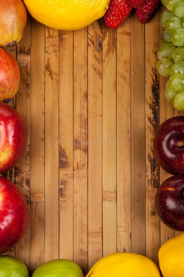 Fruits on a Wooden Background Stock Photo Image of tasty, apple 24196262