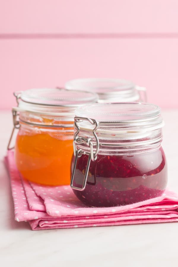 Fruity jam jelly. stock image. Image of canned, sugar 117205465