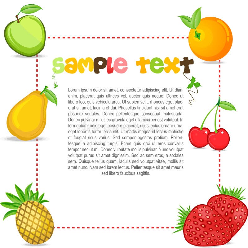 Fruity text template