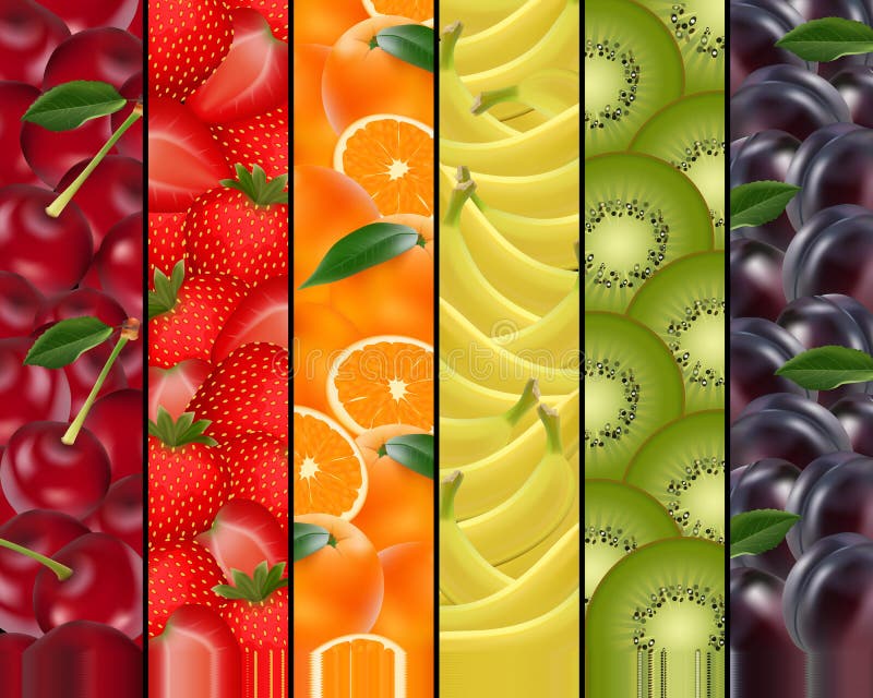 Fruity tęczy tło obfitość być owocowymi łasowań owoc ludzi sezonu przez cały rozmaitości royalty ilustracja Fruity tęczy tło obfitość być owocowymi łasowań owoc ludzi sezonu przez cały rozmaitości royalty ilustracja