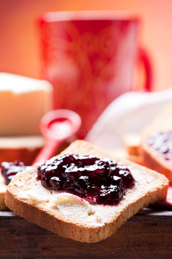 frukost arkivbild